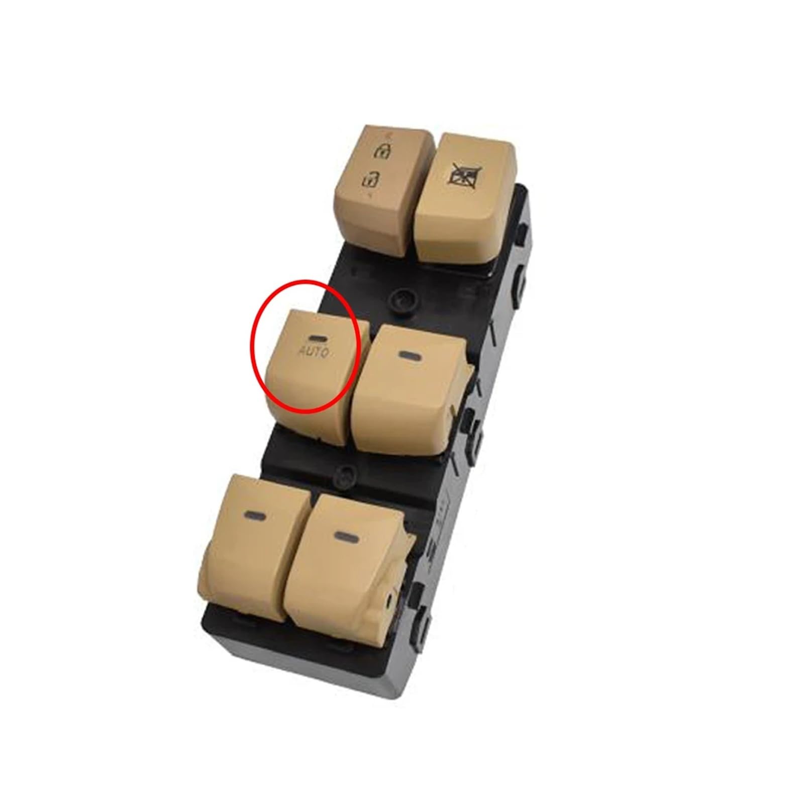 Window Control Switch Für Hyundai Für Elantra 2012 2013 2014 2015 2016 93570-4V000 Auto Power Fenster Control Schalter Fensterheber Schalter Taste Power Fensterschalter(Beige Auto) von XJJLYQ