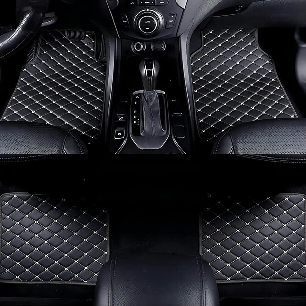 Auto Fußmatten für BMW X5 (5 Sitze) F15 2013-2018,Leder Matten wasserdichte rutschfeste Verschleißfeste Fußpolste Liners Innenzubehör,A von XJNNBR