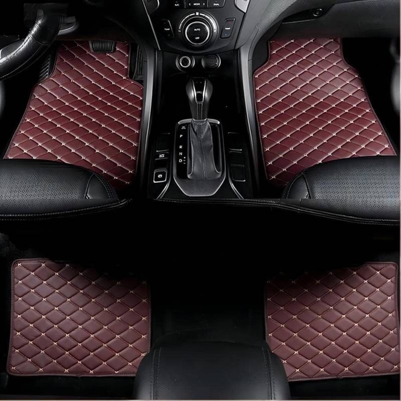 Auto Fußmatten für Mazda CX-8 2019+,Leder Matten wasserdichte rutschfeste Verschleißfeste Fußpolste Liners Innenzubehör,D von XJNNBR