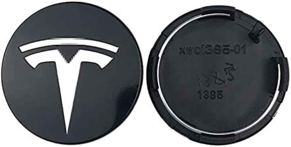 4 Stück 60mm Auto Radnabenkappen für Tesla Model 3 Model S Model X 60MM, Legierung Wasserdicht Staubdicht Radnabenabdeckung Auto Tuning Zubehör,B von XJQHK