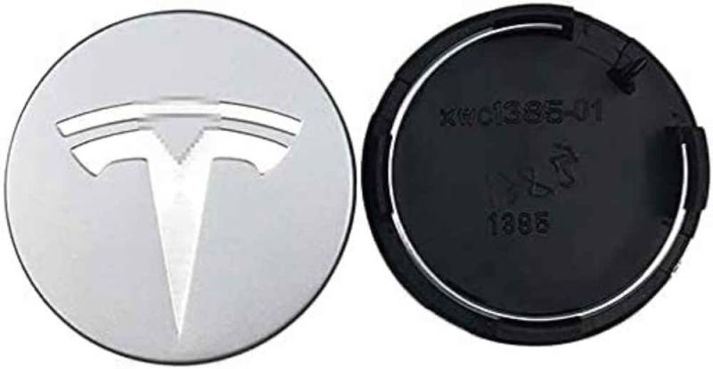 4 Stück 60mm Auto Radnabenkappen für Tesla Model 3 Model S Model X 60MM, Legierung Wasserdicht Staubdicht Radnabenabdeckung Auto Tuning Zubehör,D von XJQHK