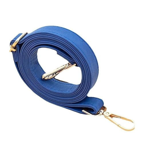 XJSDI 140 cm langer blauer Leder-Kuriergurt, verstellbarer Ersatz-Schultergurt, bequemer, langlebiger Crossbody-Taschengurt für den täglichen Gebrauch von XJSDI