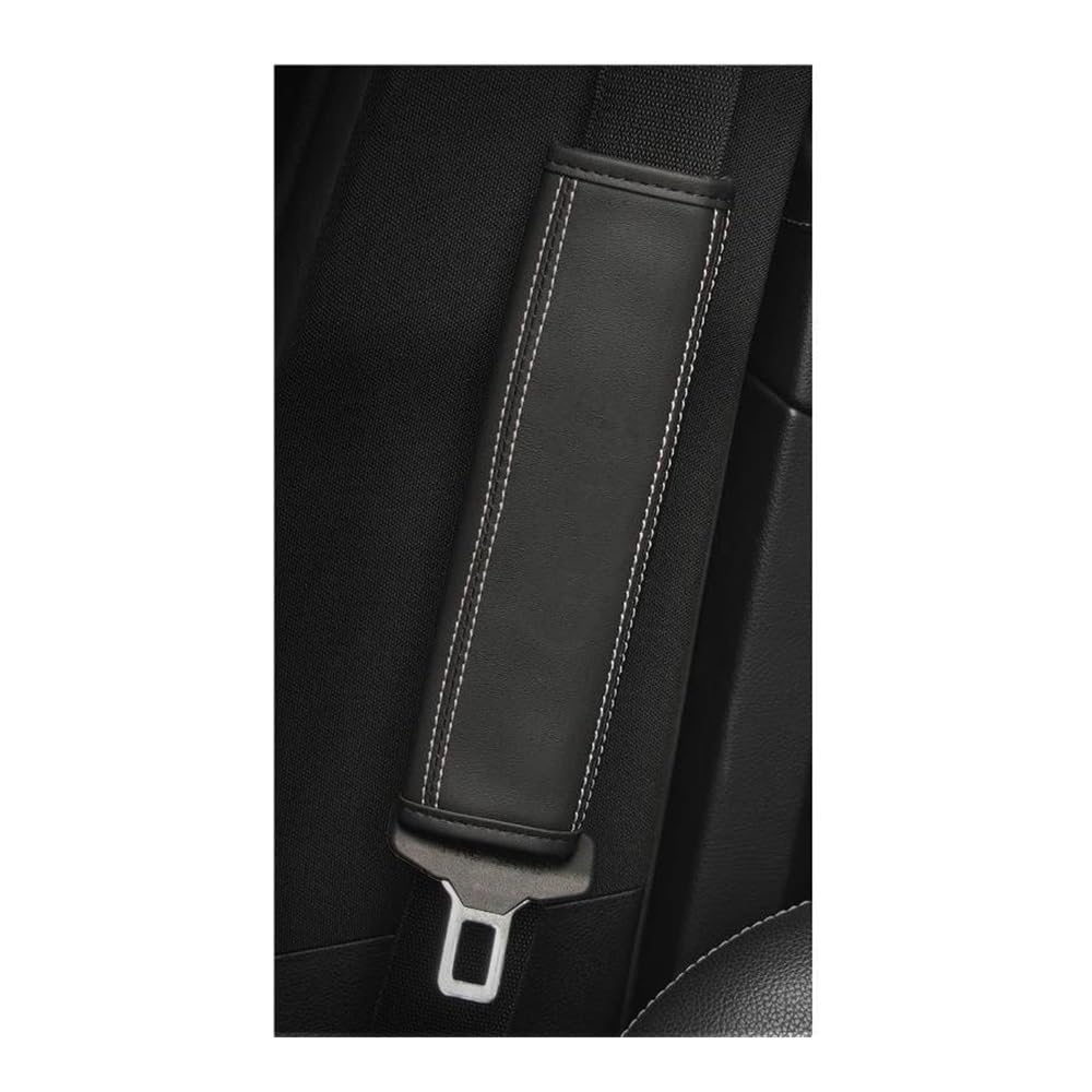 Sitzgurtpolster Car Seat Belt Cover Protect Shoulder Pad Zubehör Für Renaul Für Clio Für Arkana Für Captur Für Twingo Für Talisman RS Für Logan Für Duster Sitzgurtpolster(Black-White) von XKCMGSI