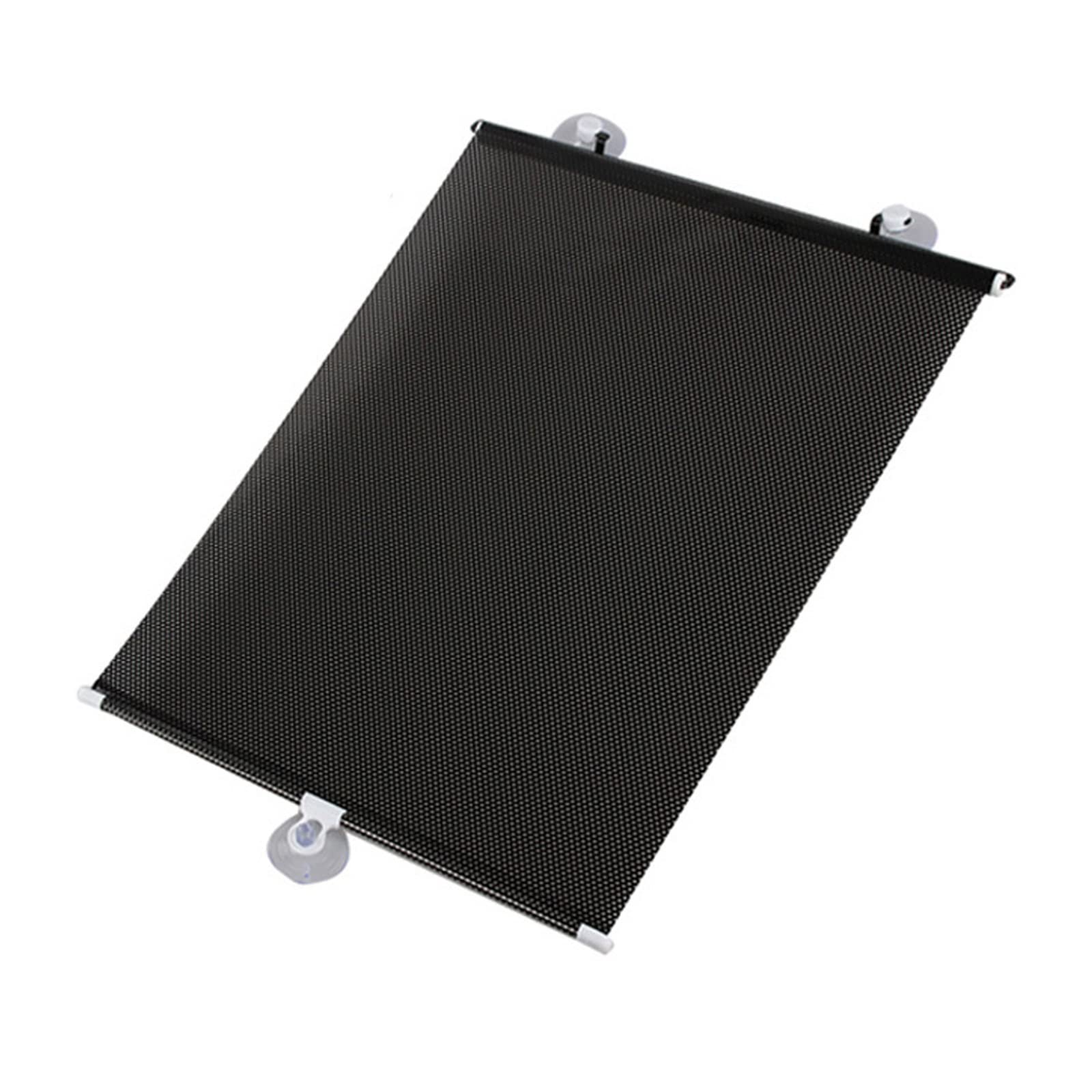 Vorderseite Frontscheibe Sonnenschutz Auto-Sonnenschutz-Vorhang Hinteres Seitenfenster Vordere/hintere Windschutzscheibe Blinkt Schwarze Abdeckung Saugnapf Universell, 50 X 125 cm Auto Sonnenschutz von XKCMGSI