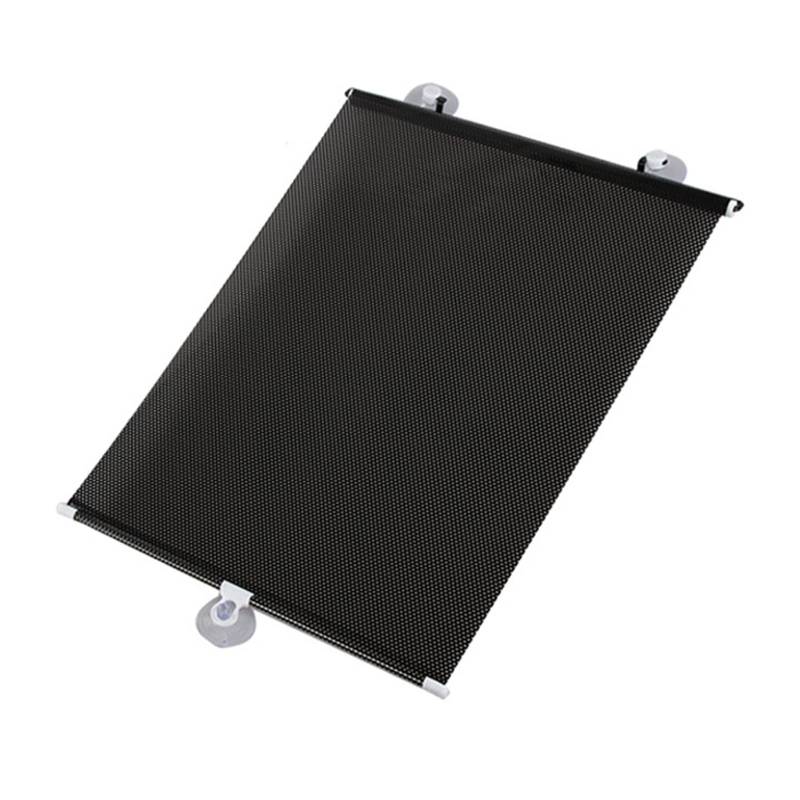 Vorderseite Frontscheibe Sonnenschutz Auto-Sonnenschutz-Vorhang Hinteres Seitenfenster Vordere/hintere Windschutzscheibe Blinkt Schwarze Abdeckung Saugnapf Universell, 50 X 125 cm Auto Sonnenschutz von XKCMGSI