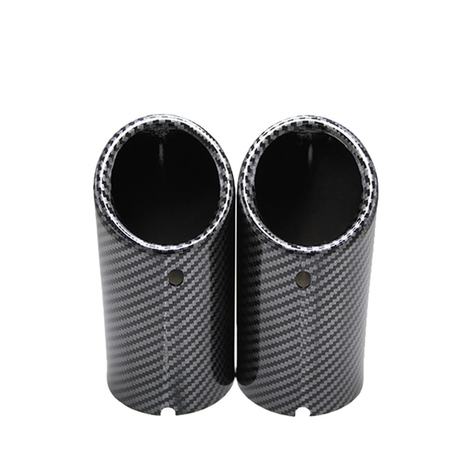 Auto Auspuffspitze Für Für Passat B7 CC Für Tiguan Auto-Styling Zubehör Auto Auspuffrohr Schalldämpfer Spitze Abdeckung Endrohrblende(2pcs Carbon Black) von XKOEHXJ