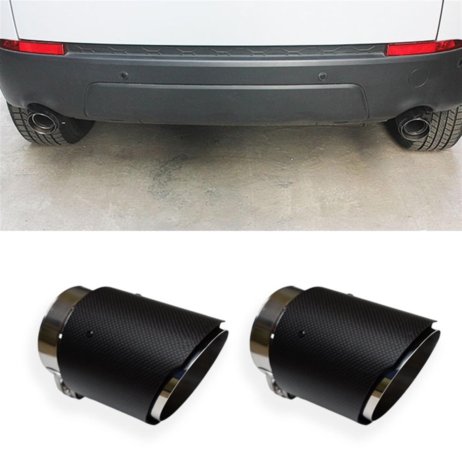 Auto Auspuffspitze Für Land Für Rover Für Range Für Rover Für Sport 2014-2017 Auspuffrohr Schalldämpfer Endrohr Schalldämpfer Spitze Auto Zubehör 1/2Pcs Endrohrblende(2Pcs) von XKOEHXJ