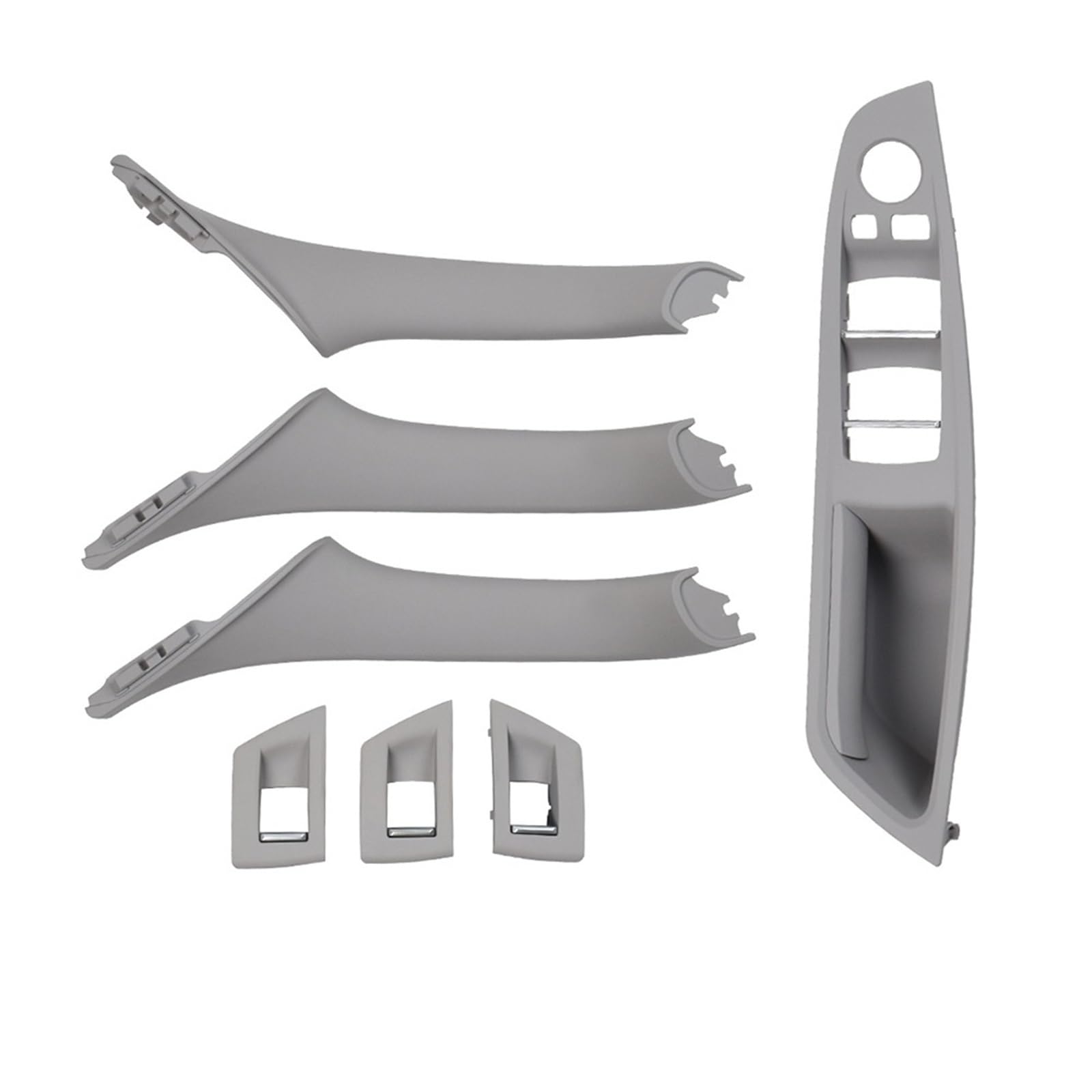 Auto Innen Türgriff Für 5 Series F10 F11 520i 523i 525i 528i 530i RHD Rechts Fahrer Auto Innentür Griff Armlehne Panel Pull Trim Abdeckung Set Auto Türgriff Innen(RHD Gray Set) von XKOEHXJ