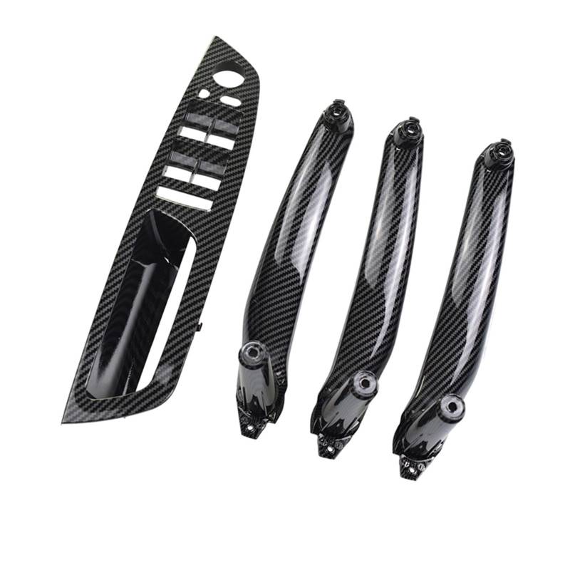 Auto Innen Türgriff Für E70 E71 E72 X5 X6 2007-2014 Auto Innen Tür Griff Inneren Panel Pull Trim Abdeckung Armlehne Carbon Faser Auto Türgriff Innen(LHD Carbon 4piece) von XKOEHXJ