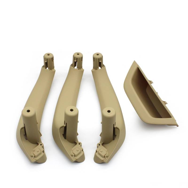 Auto Innen Türgriff Für X3 X4 F25 F26 2010-2016 LHD RHD Auto Vorne Hinten Links Rechts Tür Inner Griff Pull Trim Türgriff Panel Auto Türgriff Innen(RHD 4piece Beige) von XKOEHXJ