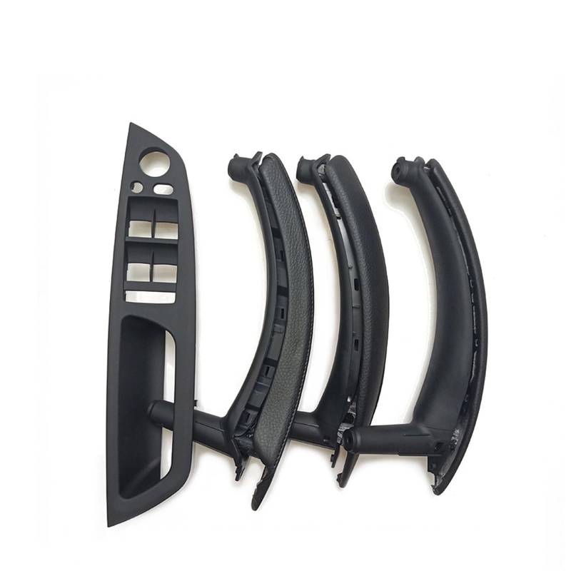 Auto Innen Türgriff Für X5 X6 E70 E71 2007-2014 7-teiliges Set LHD RHD Innentür-Fenster-Schalttafel-Zuggriff mit Lederbezug Auto Türgriff Innen(LHD Set Black) von XKOEHXJ