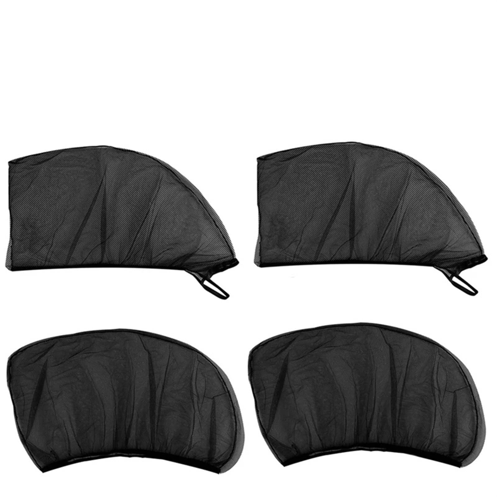 Auto Seitenscheibe Sonnenblende 2 Stück/4 Stück Sonnenschutz für Seitenfenster, Vorhang, Heckscheibe, UV-Schutz, Sonnenschutz, Visier, Schild, Universal-Auto-Styling-Zubehör(4pcs Rear and Front) von XKOEHXJ