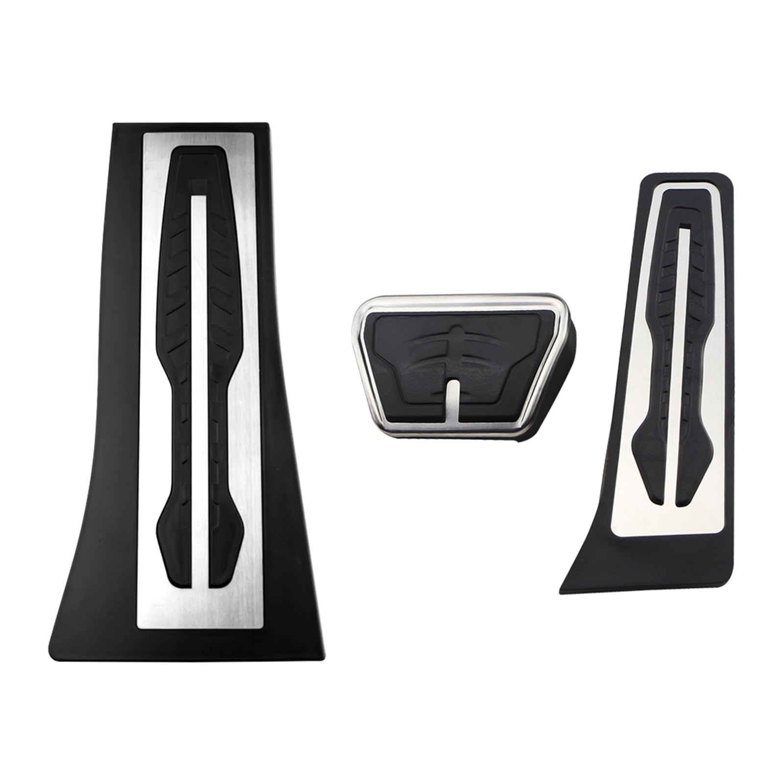 Bremspedalabdeckung Für X5 X6 F15 F16 E70 E71 E72 M 2008-2022 LHD Gas Accelerator Bremse Fußstütze Pedal Pad Abckung Kit Zubehör Auto Pedale Pedalkappen(AT with rest) von XKOEHXJ