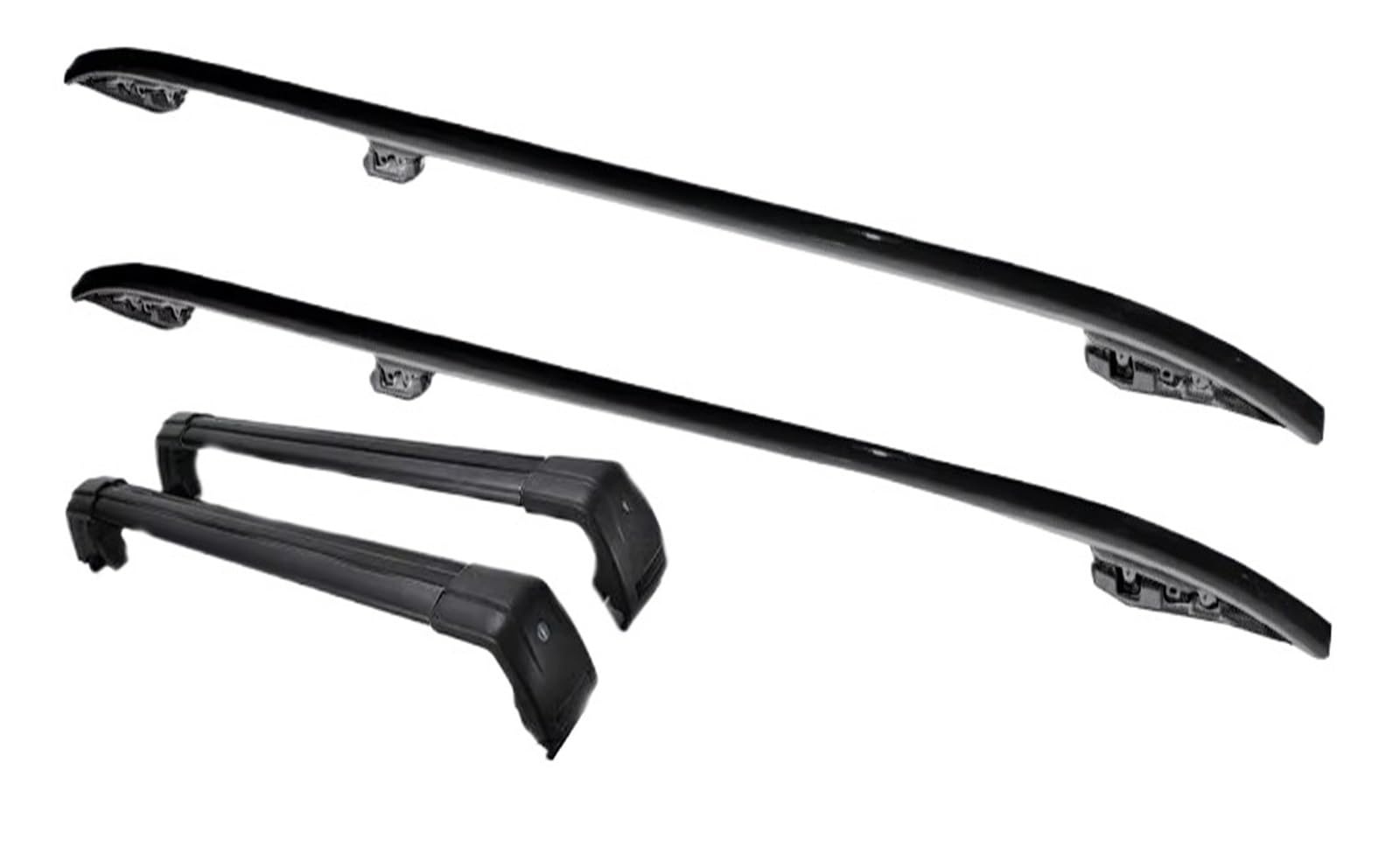 Dachreling Rack 2 Stück für LR für Range für Rover für Evoque 2011–2019 Dachrelingträger Seitenschienenstangen Relingträger von XKOEHXJ