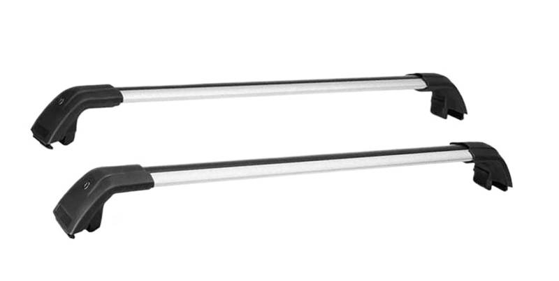 Dachreling Rack 2PCS Für Mazda Für CX-90 CX90 2023-2024 Dach Rack Schiene Träger Abschließbare Gepäck Carrie Querlatte Kreuz Bars Relingträger(Silver Black) von XKOEHXJ