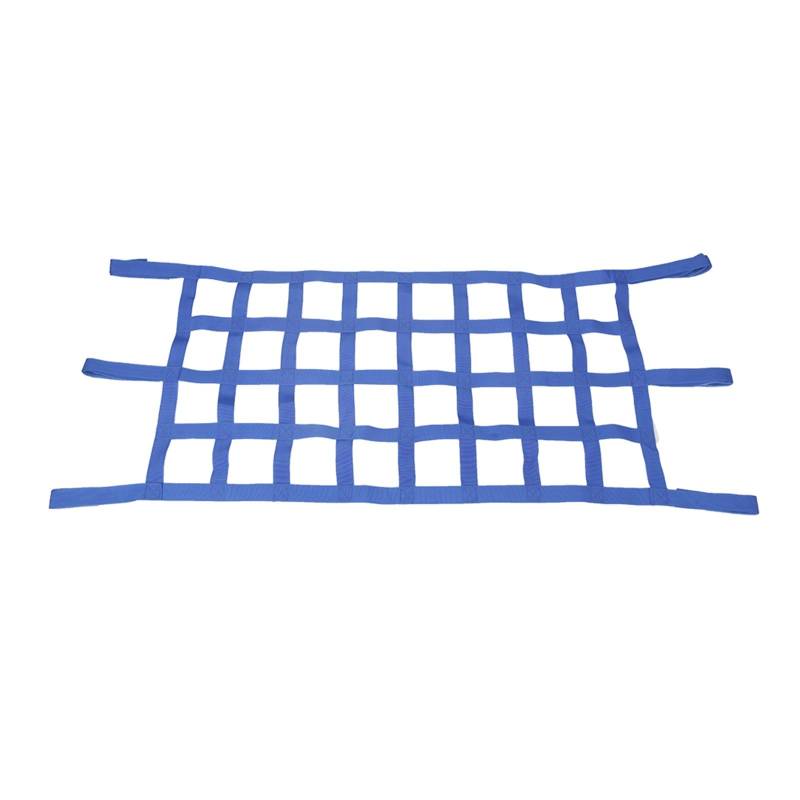 Dachreling Rack Für Jeep Für Wrangler JK Für JKU JL YJ TJ LJ 1997-2023 + Auto Fenster Cargo Mesh Net Auto Top Dach Hängematte Mesh-Cargo-Net Relingträger(Blue) von XKOEHXJ