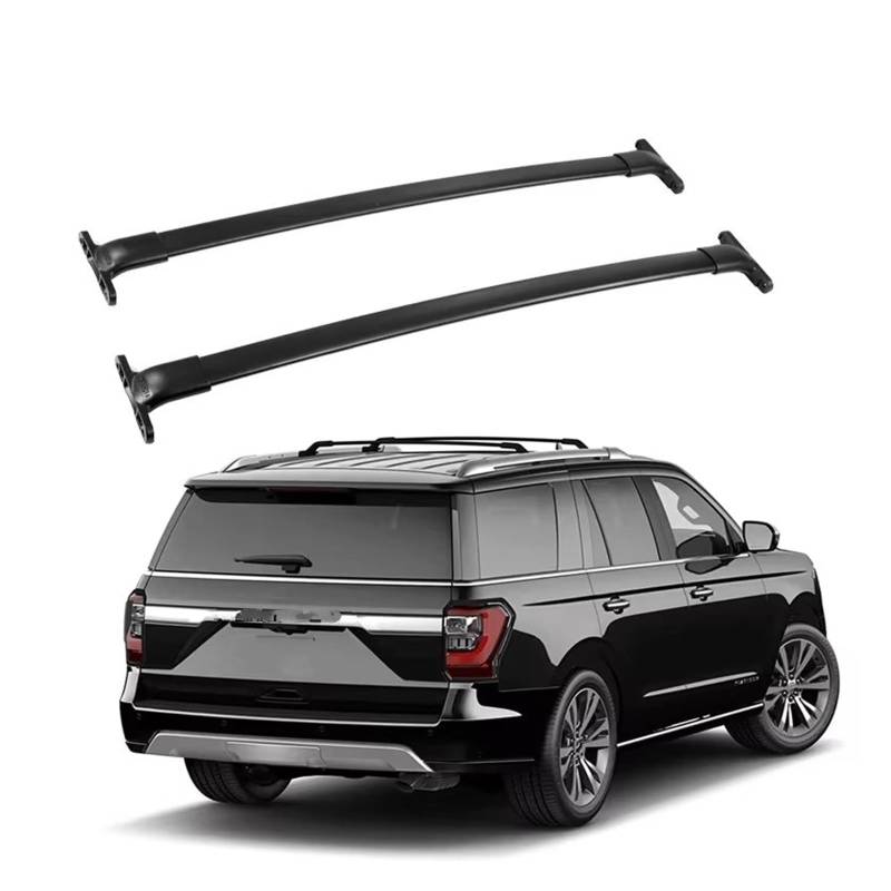 Dachreling Rack Für Lincoln Für Navigator 2018-2022 Auto Dach Rack Kreuz Bars Gepäck Kajak Fracht Träger Dach Schiene 45-50KG Last Relingträger von XKOEHXJ