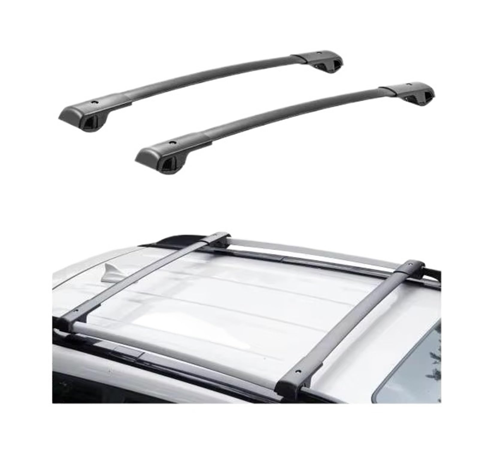 Dachreling Rack Für Subaru Für Forster 2014–2022 Dachträger-Querstangen Mit Erhöhten Seitenschienen, 200 Pfund Tragfähigkeit Relingträger von XKOEHXJ