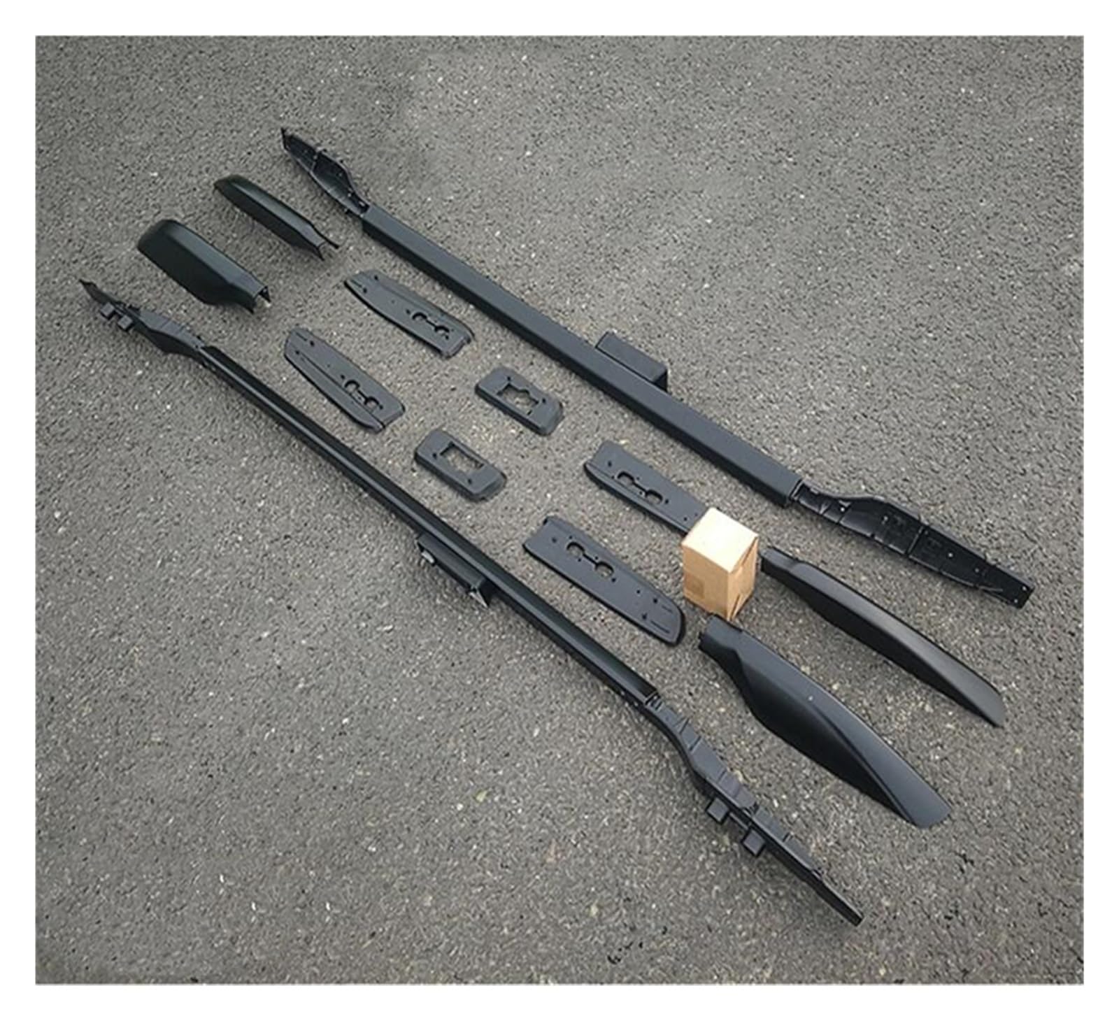 Dachreling Rack Für Toyota Für Land Für Cruiser Für Prado 150 2018 2019 2020 2021 Schienen Bar Gepäck Träger Bars Top Bar Racks Schiene Relingträger(Schwarz) von XKOEHXJ