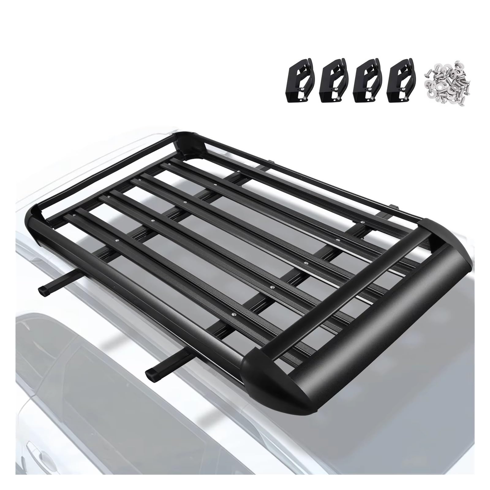 Dachreling Rack Universal Auto Dach Rack Last 100 KG Gepäck Fracht Zelt Quer Bars Ski Halter Fahrrad Träger Ball Anhänger Camper Van Relingträger von XKOEHXJ