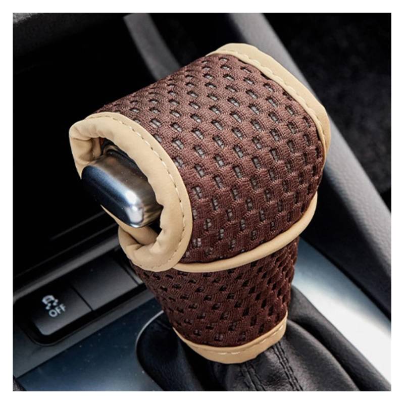 Innenraum Auto Zubehör Auto Schaltknauf Abdeckung Gangschaltung Non Slip Grip Griff Schutz Abdeckungen Universal Getriebe Automatische Auto Innen Zubehör Auto Innenraum Zubehör(Brown) von XKOEHXJ