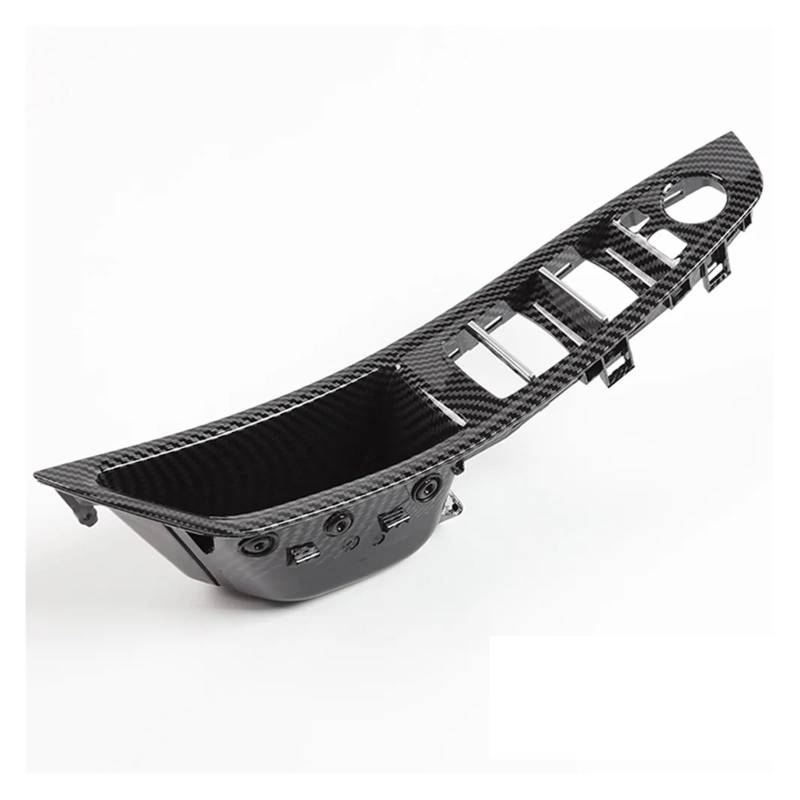 Innenraum Auto Zubehör Für 5 Series F10 F11 F18 Grau Beige Schwarz Auto Innen Tür Griff Panel Pull Trim Abdeckung Links Hand Stick LHD Auto Innenraum Zubehör(Carbon Fiber) von XKOEHXJ