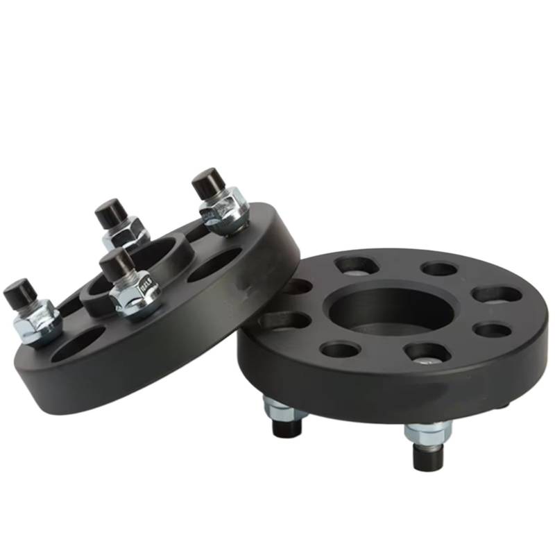 Spurverbreiterungen Für FIAT Auto 2 Stück PCD 4X100 Mitte Bohrung 56,6mm 15/20/25/30/35mm Rad Spacer Adapter M12XP1,5 Geeignet Spürverbreiterungsatz(40mm black) von XKOEHXJ