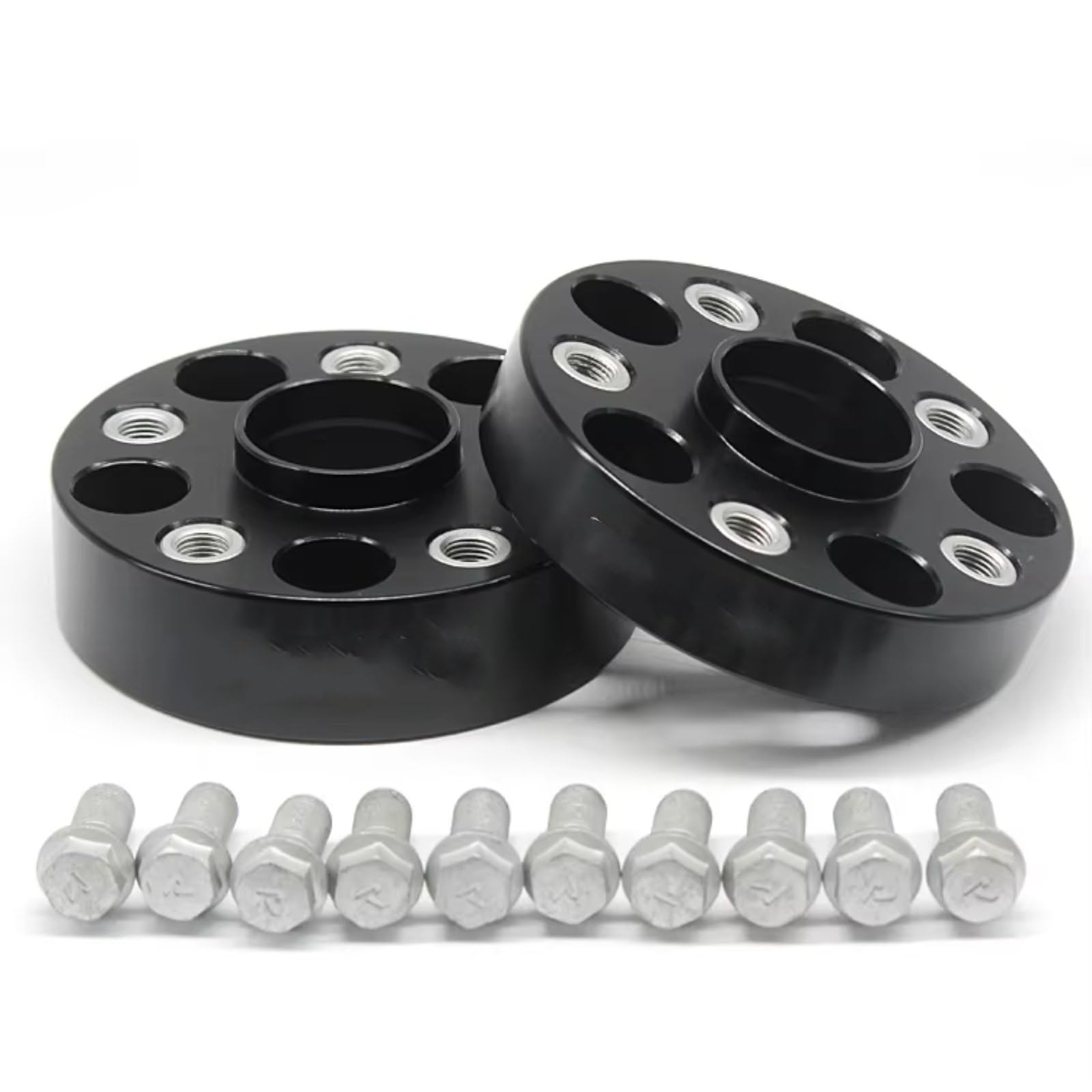 Spurverbreiterungen Für Ferrari F430 Für Spider 575M Für Marannello 360 Für Spider 456 550 Für 348GTB 2 ​​Stück 25/30/35mm 5x108 67,1mm Rad Spacer Adapter Spürverbreiterungsatz(25MM) von XKOEHXJ