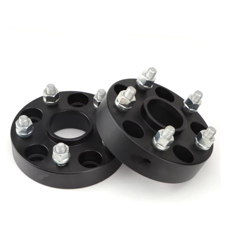 Spurverbreiterungen Für NISSAN 350Z 370Z Für GTR Für Maxima Für Altima Für Fuga 15/20/25/30/35mm 2 Stück 5x114,3 66,1mm Rad Spacer Adapter Spürverbreiterungsatz(30mm black) von XKOEHXJ