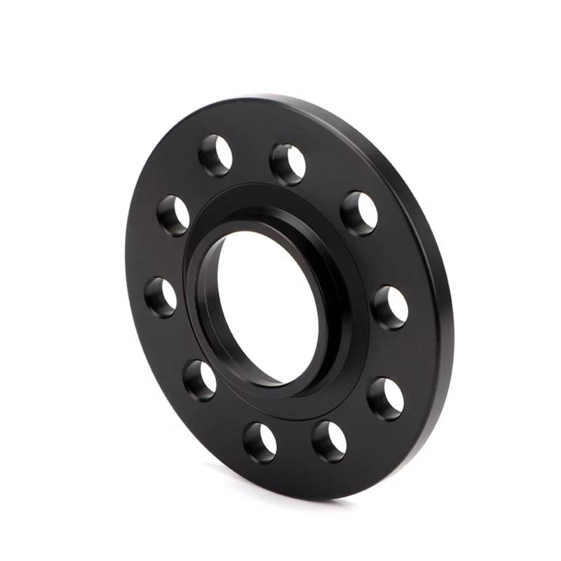 Spurverbreiterungen Universal Auto 2 Stück 3/5/7/12/15/20mm Rad Spacer Adapter PCD 5x112 CB 66,5mm 5Lug Anzug Spürverbreiterungsatz(12mm Black) von XKOEHXJ