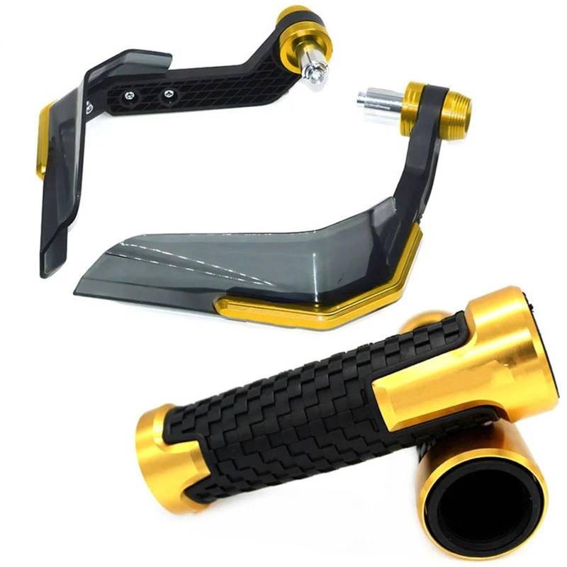 XKOEHXJ Dirt Bike Handschützer Für Benelli Für TRK 502 502X Für Leoncino 500 Motorrad Handschutz Griffe Griff Schild Windschutzscheibe Lenker Handprotektoren(B-Gold) von XKOEHXJ