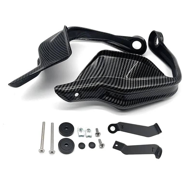 XKOEHXJ Dirt Bike Handschützer Für CB500X Für CB500F Für CB400X Für CB400F Für CB650F 2013-2021 Motorrad Handschutz Schild Handschutz Schutz Lenker Handprotektoren(Carbon Fiber Look) von XKOEHXJ