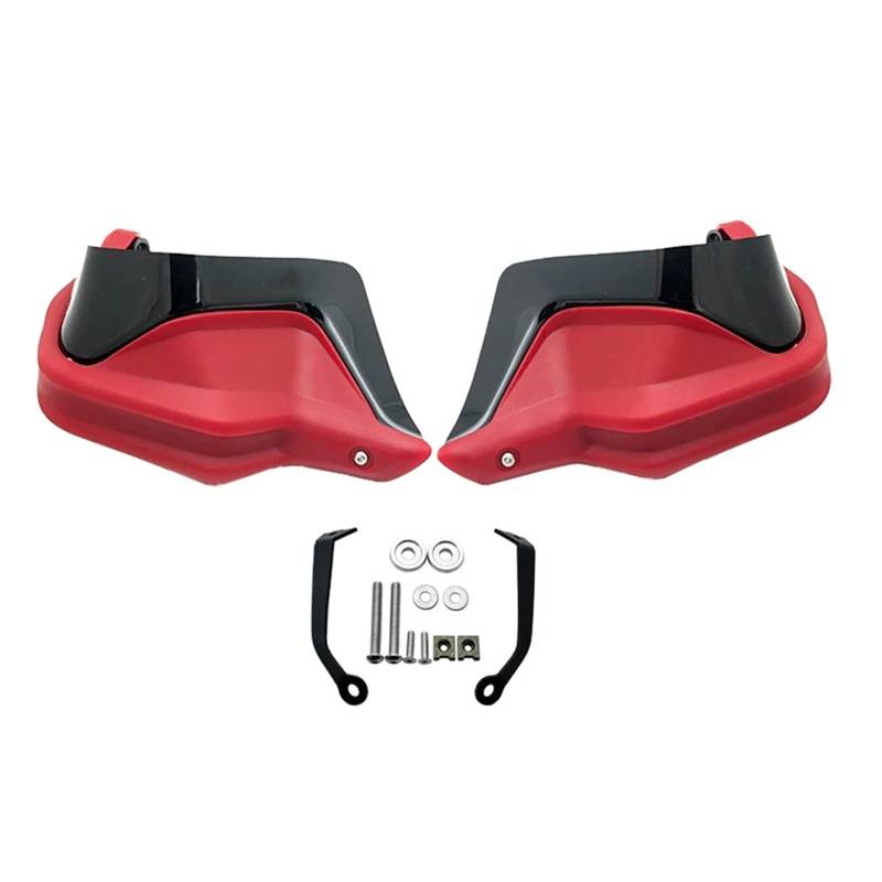 XKOEHXJ Dirt Bike Handschützer Für CFMOTO 400MT 650MT Motorrad Handprotektoren Schild Guards Windschutzscheibe Hand Wind Schutz Lenker Handprotektoren(Red Black Set) von XKOEHXJ