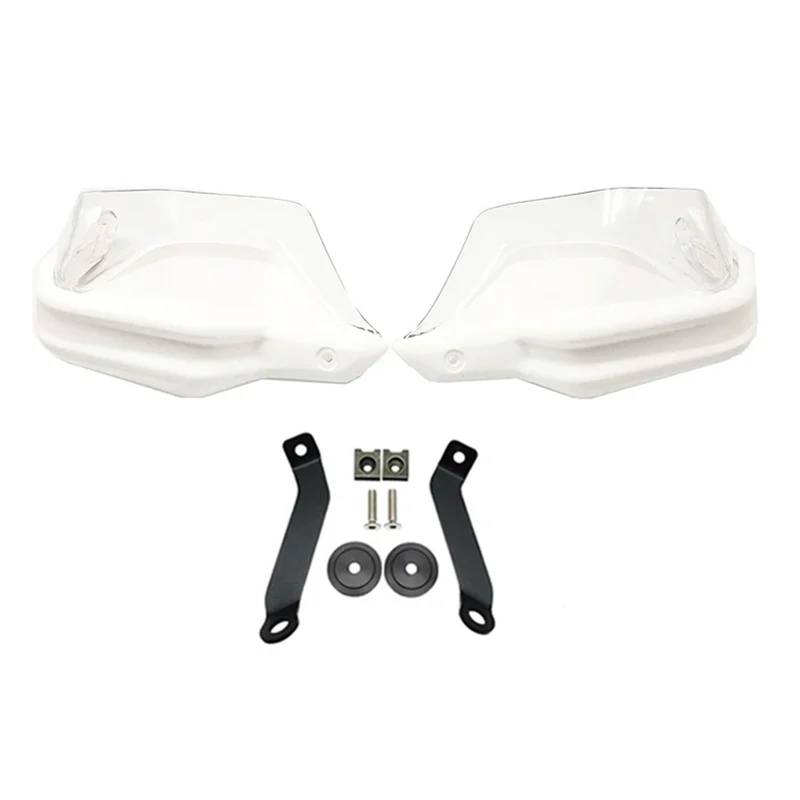 XKOEHXJ Dirt Bike Handschützer Für NC750D Für Integra750 Für Integra 750 S Motorrad Handschutz Schild Hand Guard Protector Windschutzscheibe Lenker Handprotektoren(White Clear Set) von XKOEHXJ