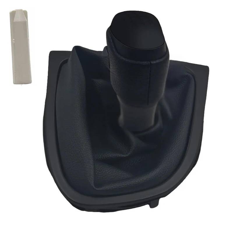 XKOEHXJ Schalthebelknopf Für Clio 4 IV 2013-2018 5-Gang-Schaltknauf Kofferraumhebel Schalthebelschutz Staubschutzhülle Gear Stick Schaltknauf(Black Set) von XKOEHXJ