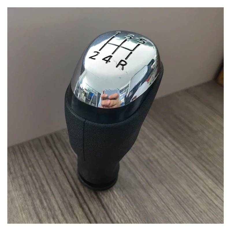 XKOEHXJ Schalthebelknopf Für Clio 4 IV MK4 Manuelle Stick Kopf Shifter Hebel Griff Auto 5/6 Geschwindigkeit Schaltknauf Gear Stick Schaltknauf(Chrome 5) von XKOEHXJ