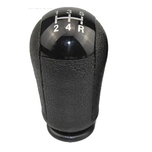 XKOEHXJ Schalthebelknopf Für Ford Für Focus Für C-Max 2003-2006 5/6 Geschwindigkeit Manuelle Getriebe Shift Knob Shifter Hebel Griff Stick Gear Stick Schaltknauf(5 Speed Black knob) von XKOEHXJ