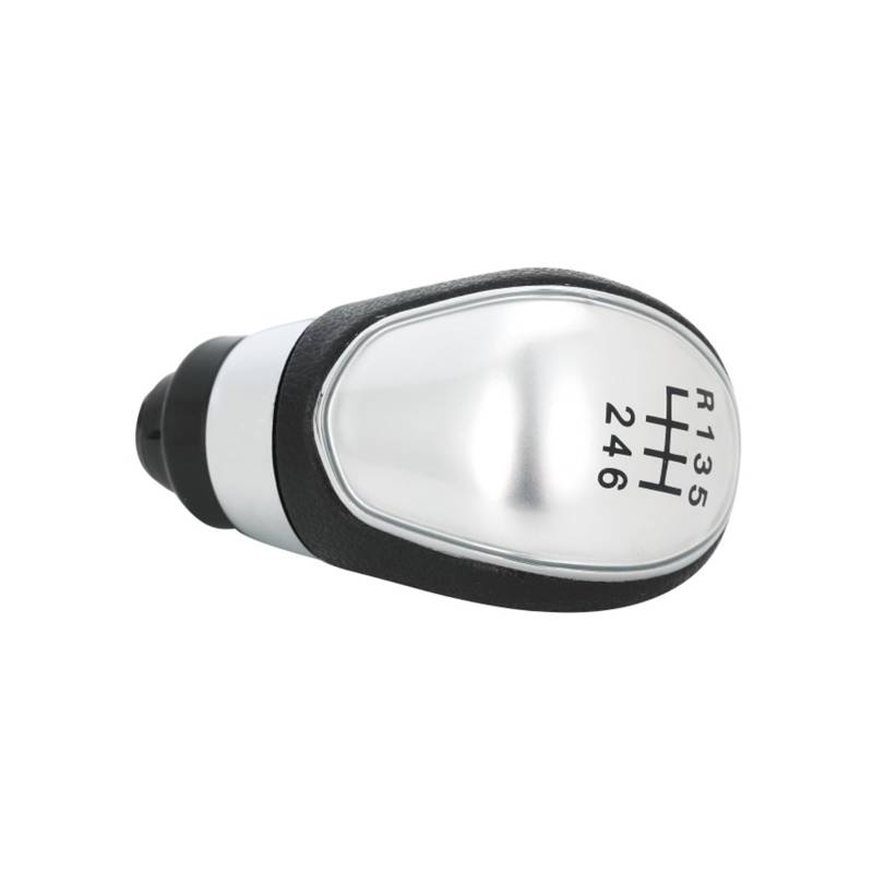 XKOEHXJ Schalthebelknopf Für Ford MK7 2008-2015 Für Focus MK2 FL 2008-2011 Für C-Max Auto Schaltknauf Stick Kopf Hebel Griff Gear Stick Schaltknauf(Silver 6 Thread) von XKOEHXJ