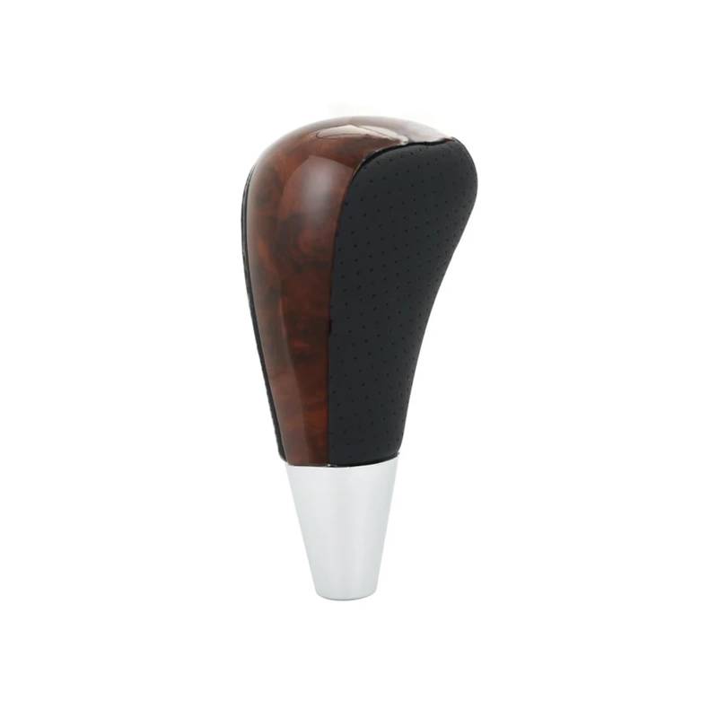 XKOEHXJ Schalthebelknopf Für Lexus is GS LS RX ES Automatische Schaltknauf Leder Shifter Hebel Stick Gear Stick Schaltknauf(Wood Grain with Hole) von XKOEHXJ