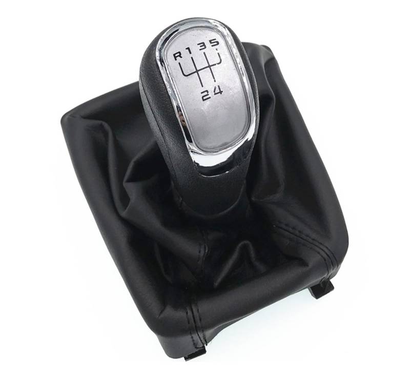 XKOEHXJ Schalthebelknopf Für Skoda Für Octavia II 09-12 Für Superb II 08-12 Für Yeti 09-12 Manueller Schaltknauf Gamasche Boot Cover Case Gear Stick Schaltknauf(5 Speed) von XKOEHXJ