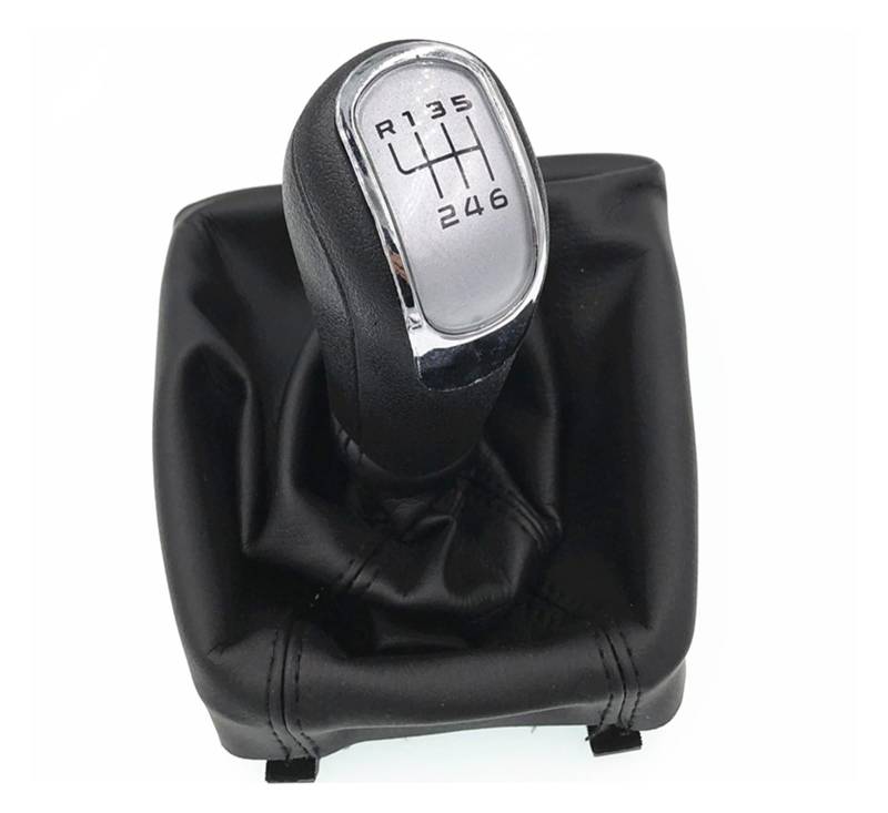 XKOEHXJ Schalthebelknopf Für Skoda Für Octavia II 09-12 Für Superb II 08-12 Für Yeti 09-12 Manueller Schaltknauf Gamasche Boot Cover Case Gear Stick Schaltknauf(6 Speed) von XKOEHXJ