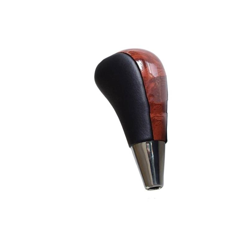 XKOEHXJ Schalthebelknopf Für Toyota Für Corolla Für Camry Für Harrier Für Fortuner Für Crown Gear Automatischer Schalthebel Stick Knob Gear Stick Schaltknauf(Wood-Black Leather) von XKOEHXJ