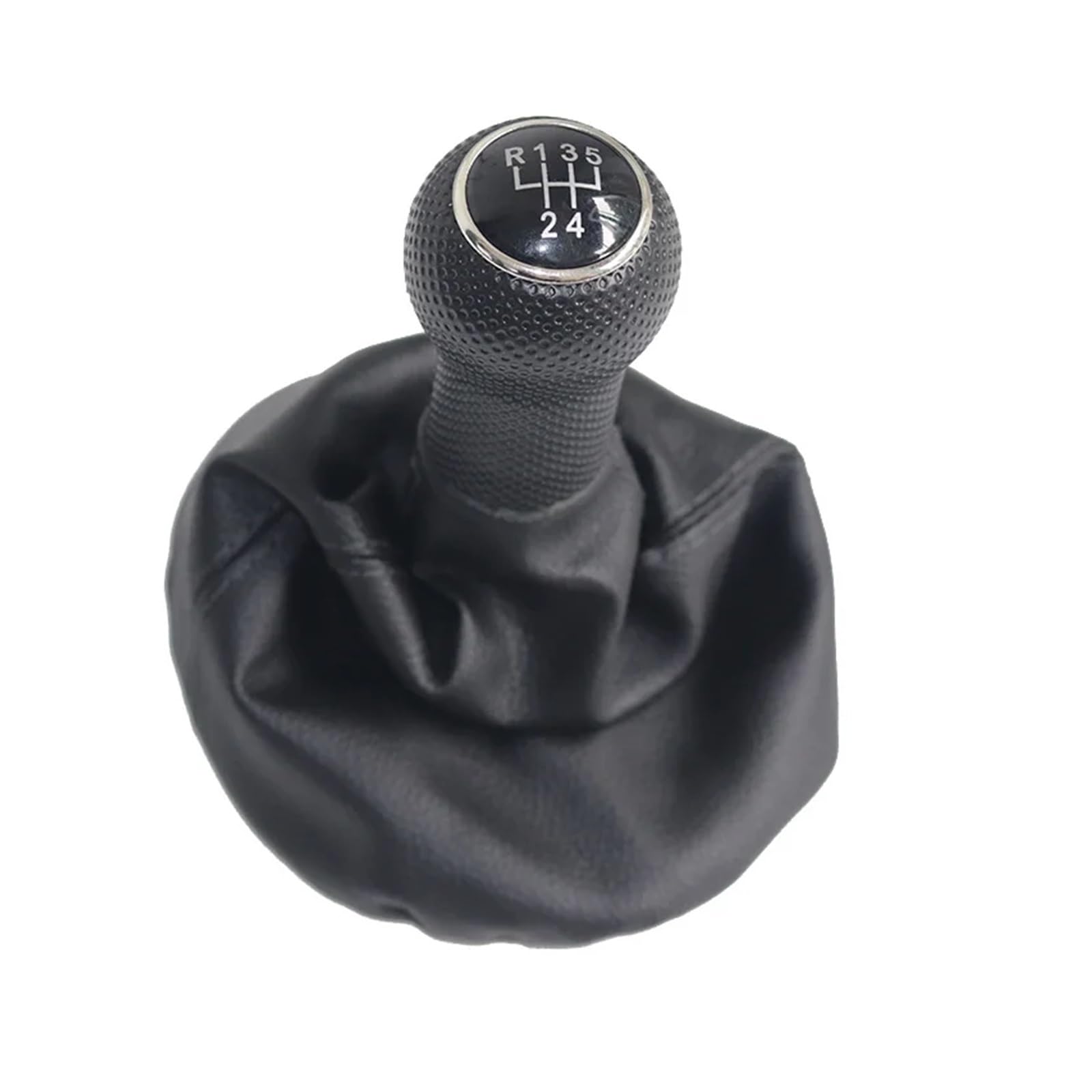 XKOEHXJ Schalthebelknopf Für VW Für Polo 6N Für Golf 3 Für 4 Für Caddy Für Lupo 6X1 12MM Auto Shift Schaltknauf Hebel Abdeckung Gear Stick Schaltknauf(Schwarz) von XKOEHXJ