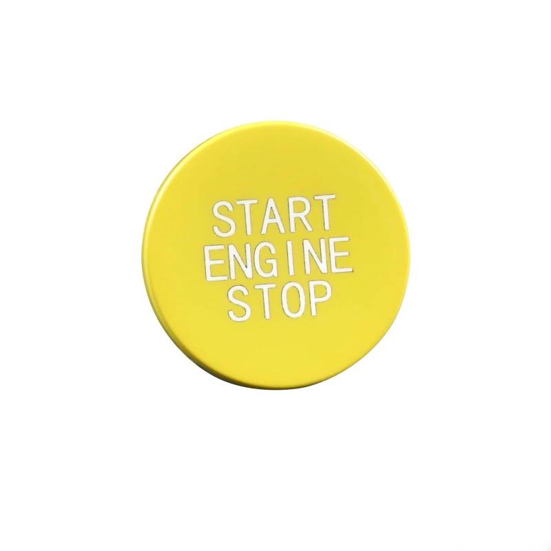 Zubehör Innenraum Für 1 2 3 4 8 X5 X6 X7 Z4 Serie F40 F44 G20 G22 G14 G05 G06 G29 auto Motor Start Stop Schalter Taste Aufkleber Innen Trim Innenzubehör(Yellow) von XKOEHXJ