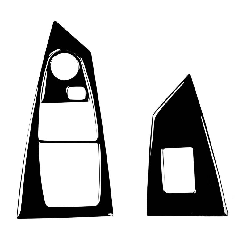 Zubehör Innenraum Für 6er E63 E64 2004–2010 Fensterheber-Bedienfeld-Trim-Abdeckung Innenaufkleber Innenzubehör(B LHD) von XKOEHXJ