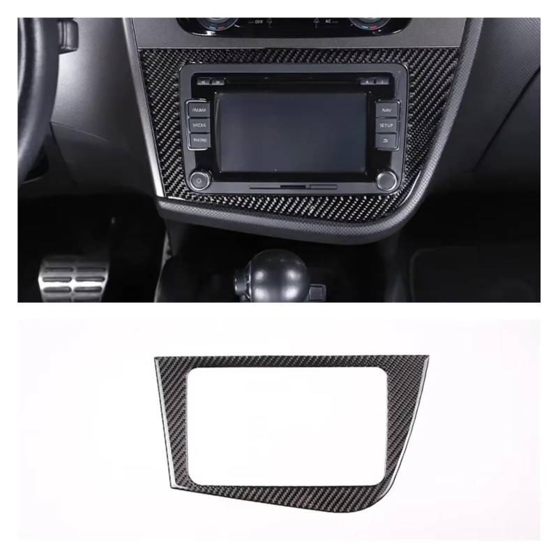 Zubehör Innenraum Für Sitz Für Leon 2008-2012 Auto Konsole Getriebe Shift Panel Dekoration Abdeckung Trim Aufkleber Weiche Carbon Faser Innenzubehör(16) von XKOEHXJ