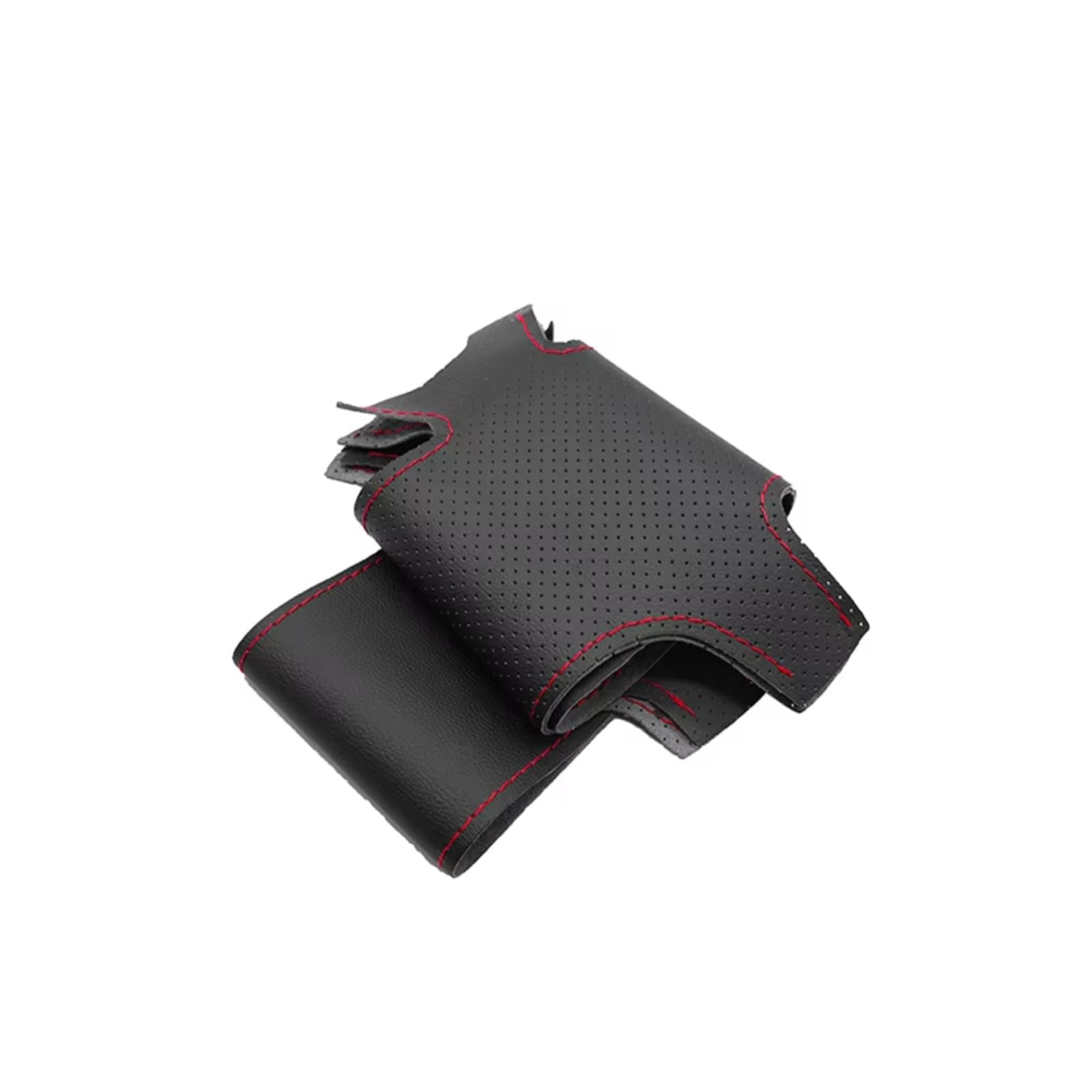 Zubehör Innenraum Für Suzuki Für Grand Für Vitara 2007-2013 Hand Geflecht Perforierte Leder Auto-styling Lenkrad Abdeckung Trim Innenzubehör(Black-red line) von XKOEHXJ