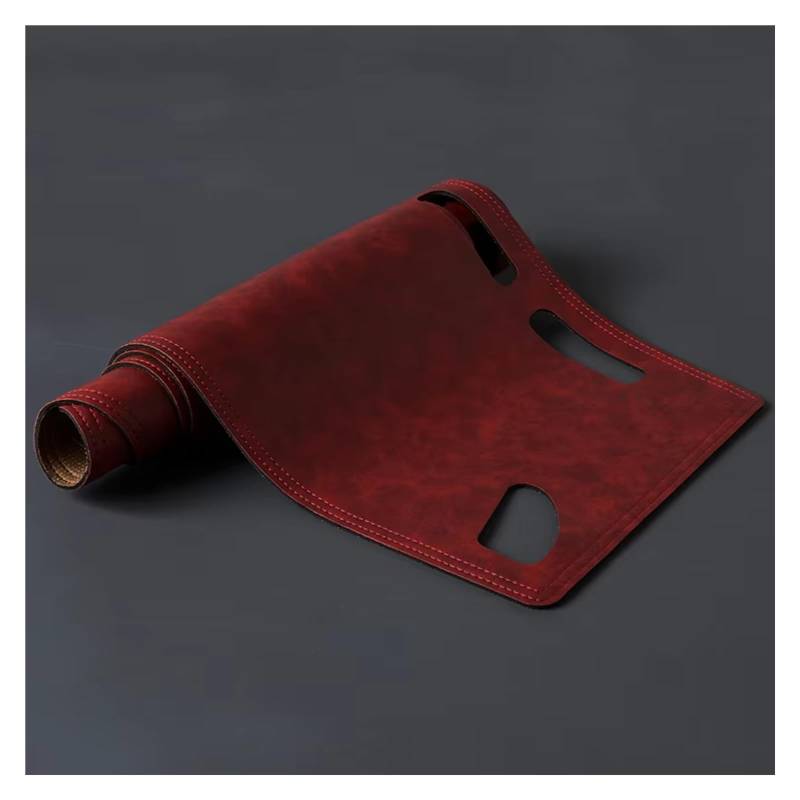 Zubehör Innenraum Für Toyota Für Land Für Cruiser Für Prado J120 2003-2009 Dashboard Abdeckung Bord Matte Teppich Pad Retro Leder sonnenschutz Innenzubehör(Red,LHD_B) von XKOEHXJ