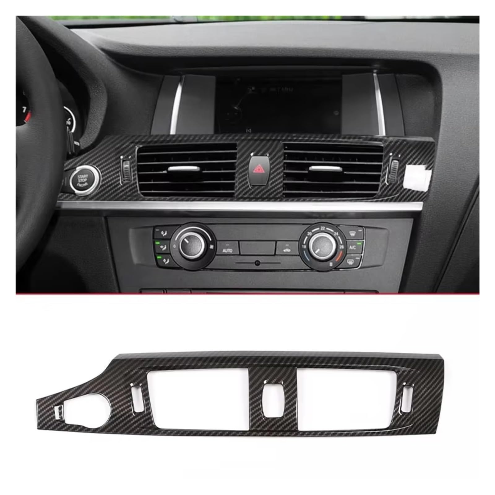 Zubehör Innenraum Für X3 X4 F25 F26 2011-2017 Auto Interior Center Control Panel Lenkrad Tür Trim Aufkleber Innenzubehör(10) von XKOEHXJ