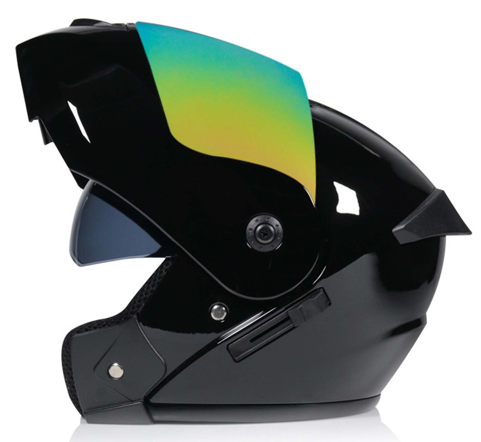 Integralhelm für Motorradfahrer, Motorradhelm, DOT/ECE-Zertifiziert, Doppelvisier, Integralhelm für Motorradfahrer, Unisex 3,L(58-59CM) von XLGNXXL